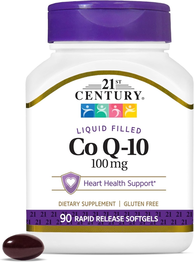 21st Century Co Q10 100 mg Softgels, 90 tell