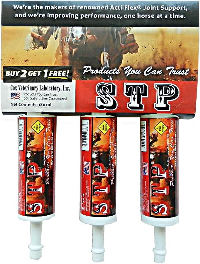 STP Oral Lim inn for hester. Hjelper lindre smerte og betennelse. Stort palatable. Trygge, naturlige ingredienser. Nem-Dose Syringe. Tre pakker. 18-dagers levering. Laget i USA.