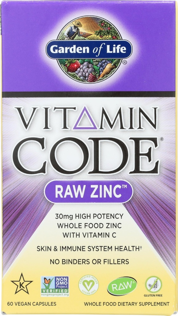 GARDEN AV LIV vitamin kode sink vegansk kapsler, 60 CT