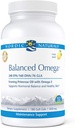 Nordic Naturals Pro Balanced Omega - Fiskeolje og kveld Primroseolje, 240 mg EPA, 160 mg DHA, 76 mg GLA, støtter Hormonal Balance og sunn hud*, 180 myke geler