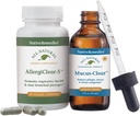 Native Remedier Clear Sinus & Throat ComboPack - Naturlig homøopatisk Mucus-Clear for Phlegm og Congestion og Herbal Supplement AllergiClear-S for pustende helse og funksjon