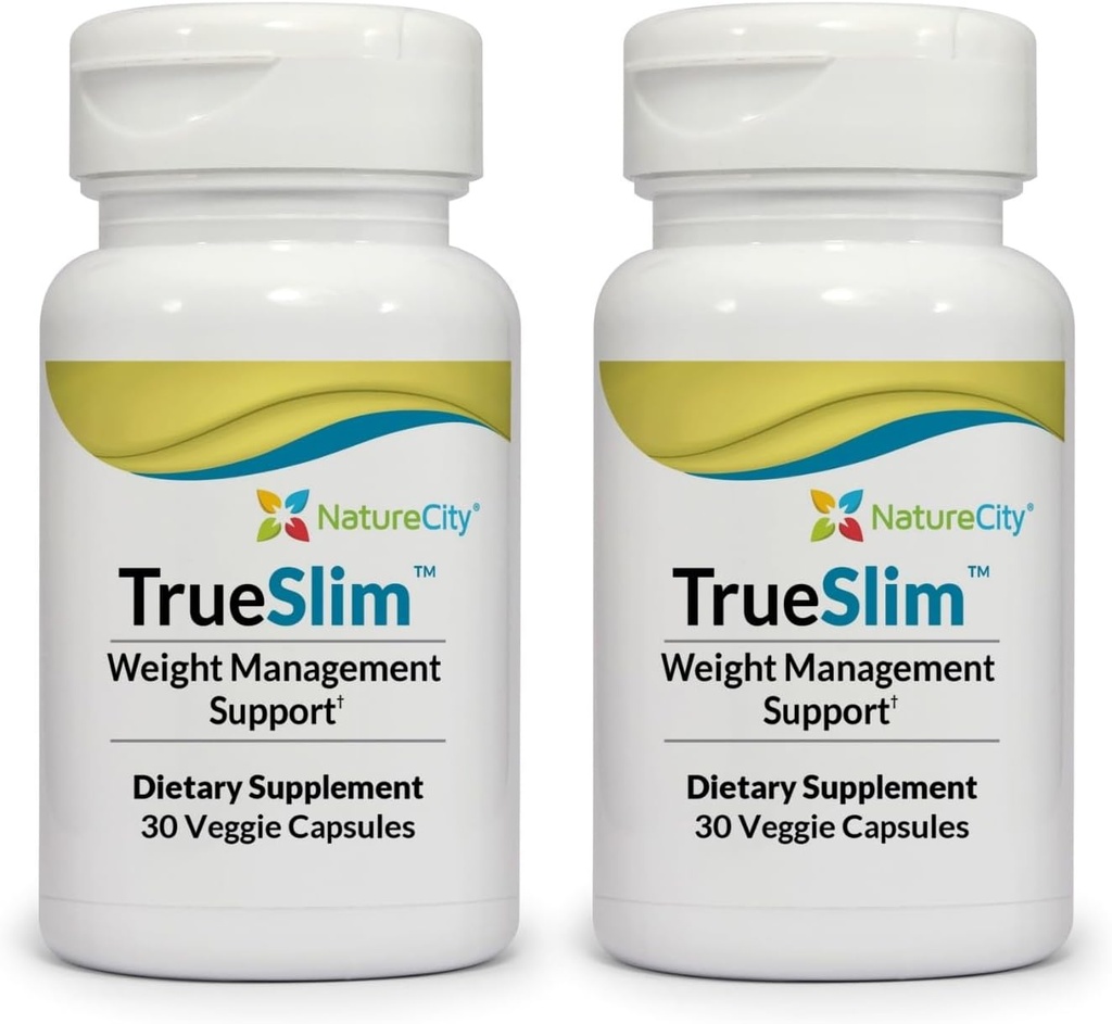NatureCity True-Slim fett og vekt Supplement | Hjelper Redusere fett akkumulering | Kapsler | Ikke GMO | laget i USA