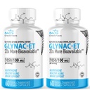 Naturens Fusjoner GlyNAC-ET NAC Supplement N-Acetyl Cysteine Etyl Ester - 20x Mer Biotilgjengelig - Glycine & N-acetylcysteine Etyl Ester Anti Aging Supplement, Boost Glutathione Pack of 2-120 Count