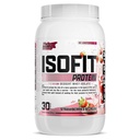 Nutrex Research IsoFit Whey Protein Powder Instantized 100% Whey Protein Isolate (30 Serveringer (pakke med 1), Jordbær og krem)