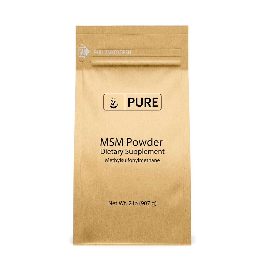 Metylsulfonylmetan MSM pulver (2 lbs), alltid ren, naturlig svovel kosttilskudd