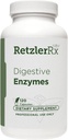HormonSynergy Digestive Enzymer 120 Grønnsaker Kapsler | Multisyre Resistent, Vegansk-egnet Digestive Enzymer *
