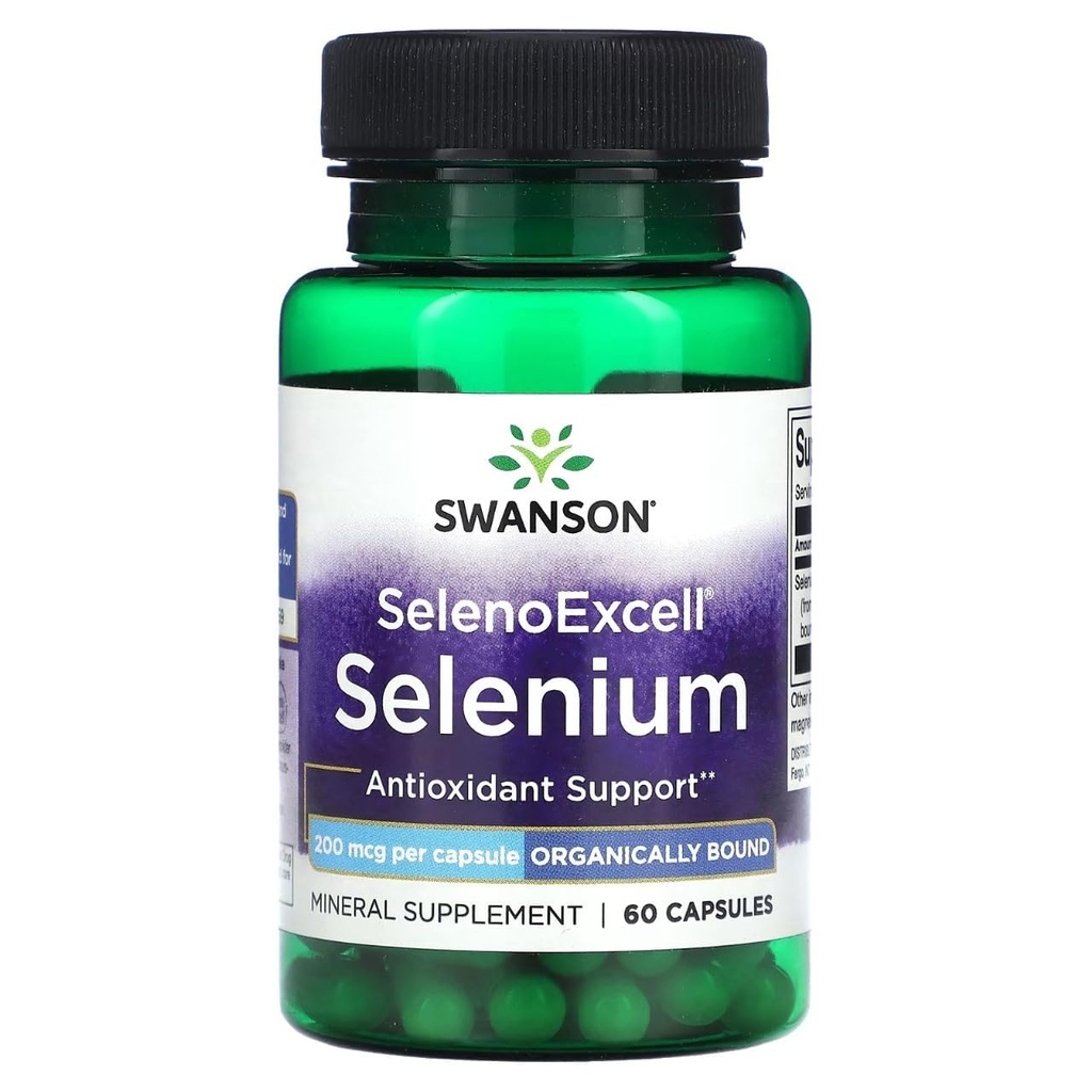 Swanson Selenoexcell Selenium 200 mcg 60 kapsler