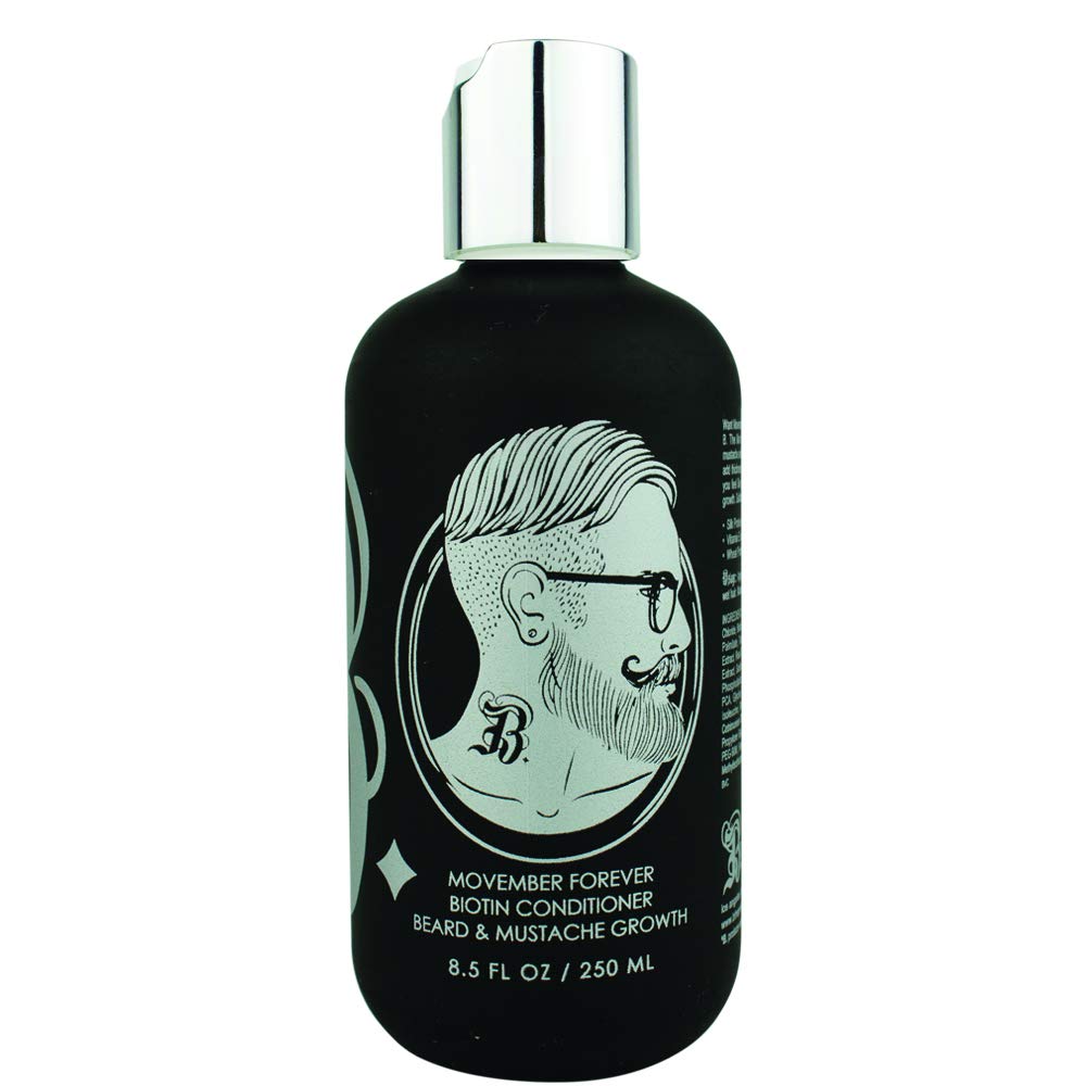 Biotin Beard vekst og tykkelse balsam-(høy potens) Beard Care med Biotin-for beste beard vekst-Beard balsam for Grooming-Movember Forever Biotin Facial Conditioner 8.5oz.