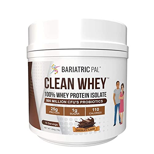 BariatricPal Clean Whey Protein (25g) med probiotika (15 serveringer)