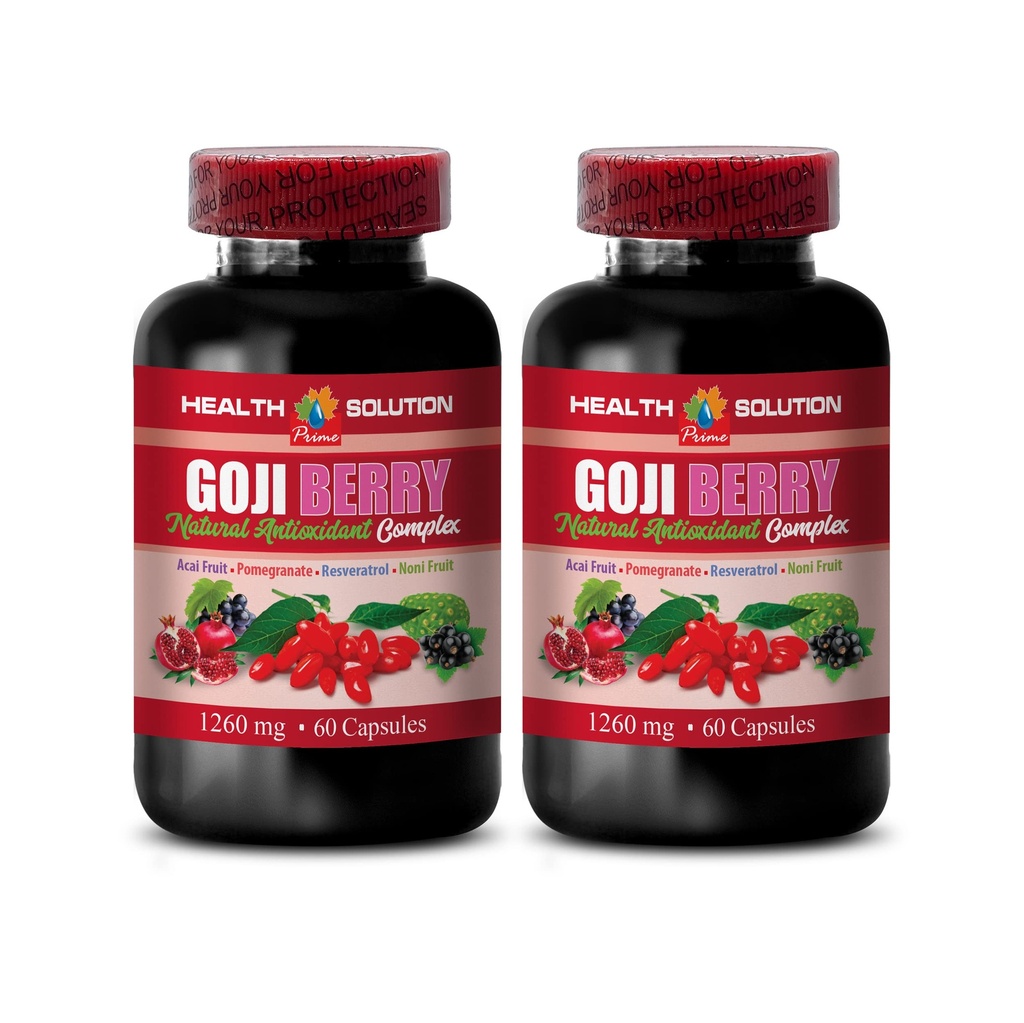 antioksidant multivitamin - GOJI BERRY - NATURAL ANTEXIDANT COMPLEX - Naturlig resveratrol - antioksidanter supplement - superfood goji bær, goji berry kosttilskudd, supermat antioksidant, 2B 120Caps