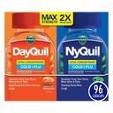 Vicks DayQuil & NyQuil Ultra Konsentrert Liquicaps Co-Pack, Kald og influensa medisin, Kraftig multi-Symptom dagtid og natttid Relief for hodepine, feber, Sore Throat, mindre akser og smerter, og Cough, 96ct