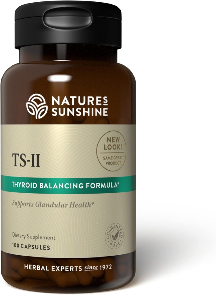 Naturens solskinn TS II w/Hops, 100 kapsler | Støtter Korrekt Thyroid funksjon og bidrar til å opprettholde balanse i Thyroid Gland
