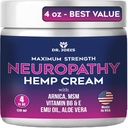 Dr. JOEL'S Neuropathy Cream - Maks styrke Nerve Relief Cream for føtter, hender, ben- 4 OZ Large - laget i USA