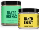 NAKAD Vegansk Energiizing Bundle Unflavored Energi Ernæring Super Greens Powder Organic Greens Supplement