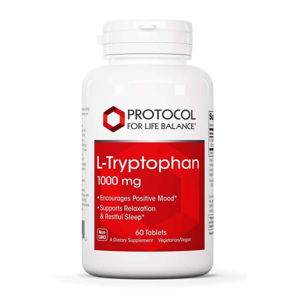 PROTOCOL FOR LIVBALANCE L-Tryptophan 1000mg - søvnstøtte fremmer avslapping - 60 faner