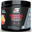 Granitt essensielle aminosyrer pulver for muskelgjenvinning og vekst med 10g EAA og 7g BCAA - soya-fri, glutenfri, 448g (30 serveringer), frukt Punch Flavor