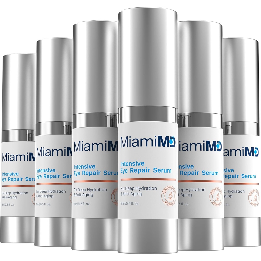 Øye Serum (15ml) Under øyebehandling for mørke sirkler, Crows føtter og øye poser - Øye Serum for all hudtype - Anti-aldring under øyekrem - Reduserer øyepuffiness - For dag og natt bruk - 6 Pacific