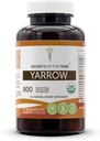 Hemmeligheter av Tribe Yarrow USDA Organic | Laget med vegetariske kapsler og sertifiserte organiske Yarrow (Achillea Millefolium) Tørket blad og blomst (120 kapsler)