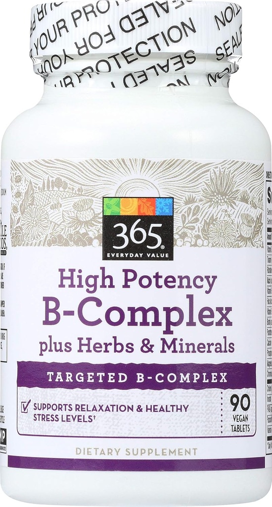365 av hele matmarkedet, høy potens B-kompleks, 90 ct
