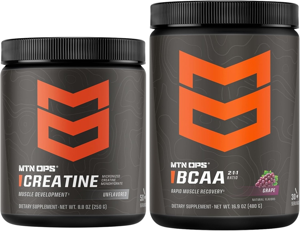 MTN OPS Kreatin + BCAA Aminosyrer Grape Bundle