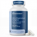 Life Enhancement Ultra Triple Magnesium Kompleks for kvinner og menn med glykinat, malat og citert - Magnesium Supplement Forbedre søvn og hjernefunksjon - laget i USA (90 vegetariske kapsler)