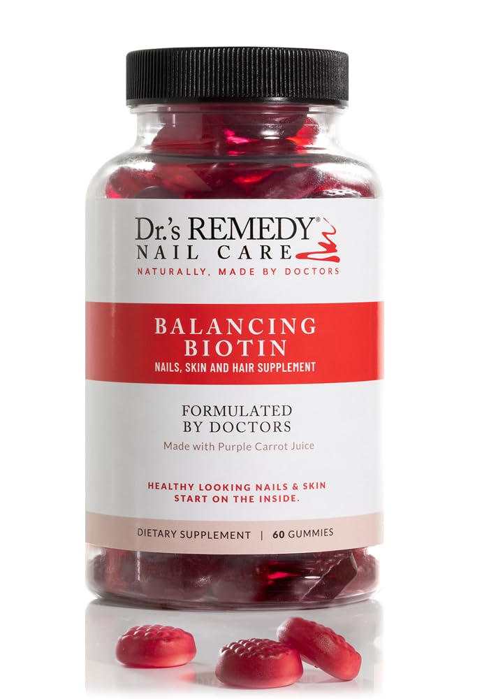 Dr.'s Remedy Biotin Gummies for hår hud og negler Vitaminer - 5000 mikrogram organisk vegansk og glutenfri