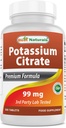 Beste Naturals Kalium Citrate 99mg 500 tabletter - 3rd Party Lab Testet