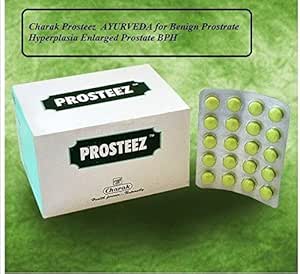 20 tabletter av Charak Prosteez Herbal Benign Prostrate Hyperplasi forsterket prostate Bph