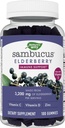 Naturens vei Sambucus Elderberry Gummies - immun støtte supplement for barn og voksne* - med vitaminer C, D3, sink og antioksidant støtte* - Glutenfri og vegetarisk - 100 gummier
