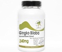 Ginkgo Biloba Standardisert Ekstrakt 240 mg 24% Glycosider ~ 200 kapsler - Ingen additiver ~ Naturlig kosttilskudd