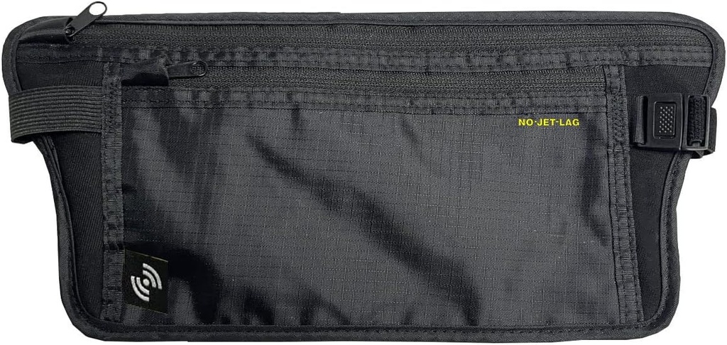 NO Jet Lag Reise Waist Pouch, Passholder for reise med RFID Blokkering teknologi, Skjult reise Pouch å beskytte kontanter, kredittkort, telefoner, reise essensiell