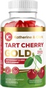 Katherine & Clark Tart Cherry Gold Montmorency Gummies - Tart Cherry Extract Gummies med celery frø - fremmer sunn uric syre nivåer å støtte felles relief - Vegan laget i USA - 60 greve
