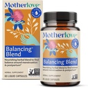 Morlove Balancing Blend (60 flytende caps) Herbal Supplement for perioden og postpartum Hormonal Helse—Non-GMO, Organisk urter, Vegan, Kosher