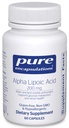 Pure Enkapslinger Alpha Lipoic Acid 200 mg - 200 mg ALA - Liver & Antioksidant Støtte * - for Nerve Helse & Karbometabolisme - Vegan & Ikke-GMO Supplement - 60 Kapsler