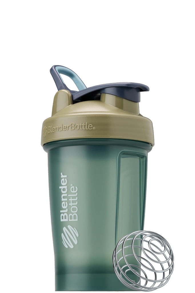 BlenderBottle Classic V2 Shaker Flaske Perfekt for proteinshake og pre trening, 20oz, full farge Tan