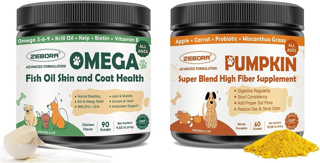 ZEBORA Pumpkin for hunder, Omega 3 Fiskeolje for hunder