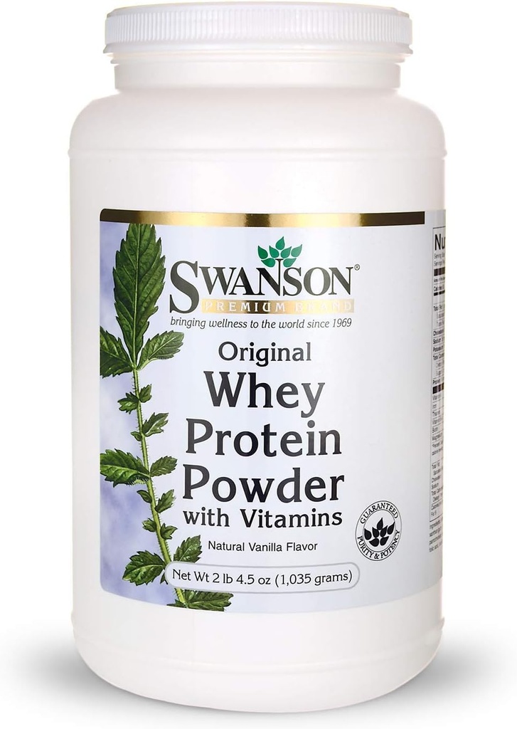 Whey Protein pulver 36,5 oz vanilje smak (1 035 gram)
