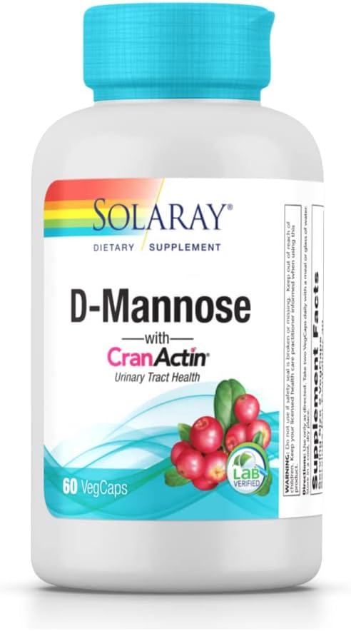 Solaray D-Mannose med CranActin - 60 vegetariske kapsler