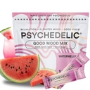 God Mood Mix - Vannmelon - Powder Packets - beroligende Kava Drink Mix - Easy Open Single-Serving - Flavored Kava Powder - Mucuna Pruriens - Stevia - Ikke-alkoholisk Adaptogen Mocktails - 14 Stick