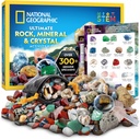 National Geographic Rock Collection Box for Kids – 300 + Piece Gemstones and Crystals sett inneholder Geoder og ekte krystaller, Rocks og Minerals, Science Kit for Kids, En geologi gave til gutter og jenter