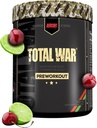 REDCON1 Total War Pre Workout, Cherry Lime - Beta Alanine + Citrulline Malate Vegan & Keto vennlig preworkout for menn og kvinner med 320 mg koffein (50 Serveringer)