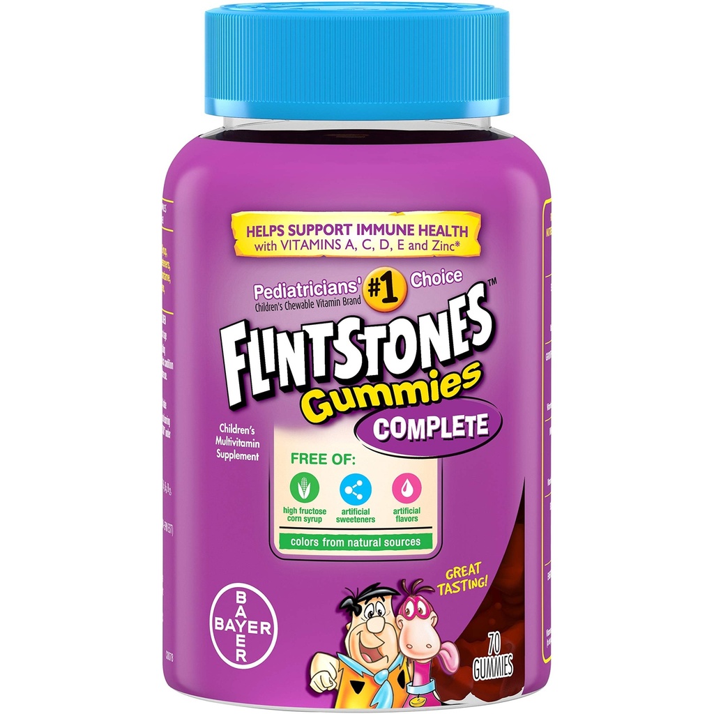 Flintsteins Barnekomplett Multivitamin Gummies, 70 greve