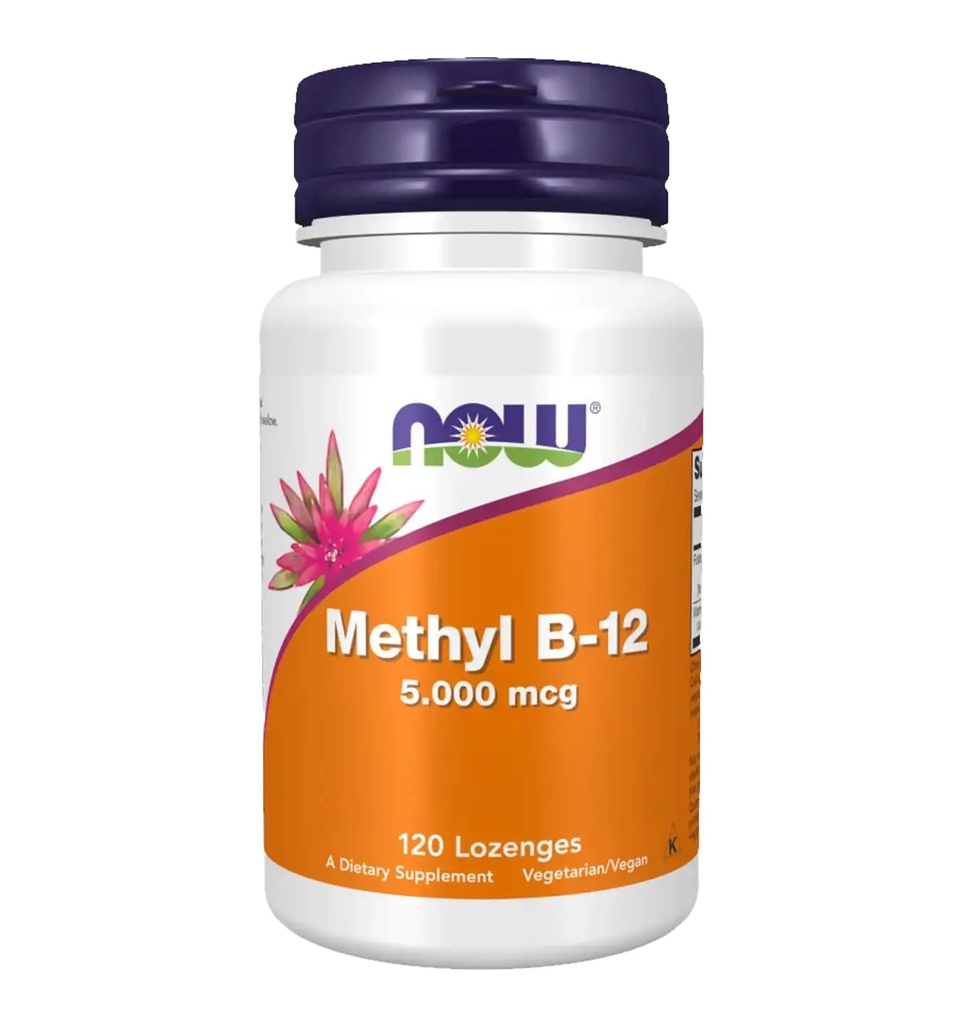 NÅ Mat Metyl B12 - Metylkobalamin Plus Folinsyre - 5000 MCG (120 Lozenges)