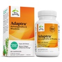 Terry naturlig Adaptra - Tillegg til støtte Adrenal helse - Ashwagandha Supplement med Rhodiola Rosea ekstrakt - Herbal Supplement til å støtte energi og konsentrasjon - 60 kapsler