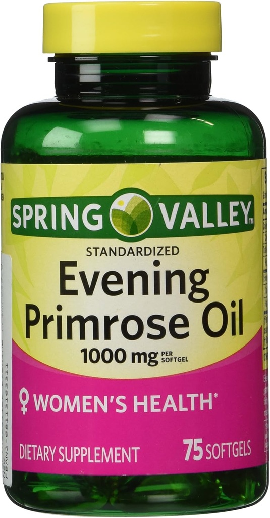 Spring Valley - Kveldspris Olje 1000 mg, 75 Softgels