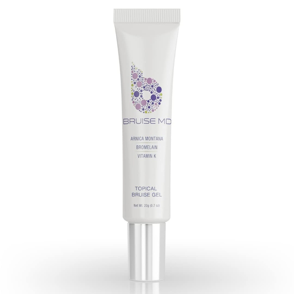 Topical Gel for bruk og hevelse, 20% Arnica, Bromelain, 2% vitamin K-oksid, 20g (0,7 fl oz) - Avansert konsentrert bruksbehandling formel