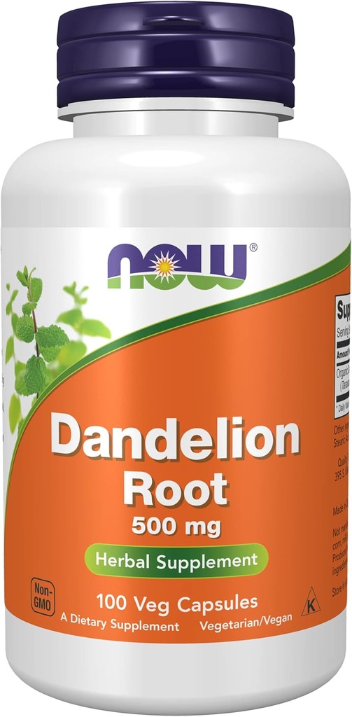 Nå Matvarer Dandelion Root 500 mg Caps, 2 pk