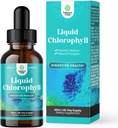 Vegansk flytende klorofyll dropper - Super konsentrert mint flavored klorofyll flytende dråper - Intern Cleanser Digestive støtte immun helse og hele kroppen detox og rengjøringsstøtte (60 serveringer)
