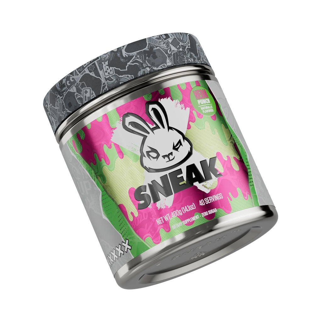 SNEAK Energi Drikkepulver Neon Punch Ingen sukker. - Nei. Bare naturlig koffein, fokus-boosting nootropics ® 40 serveringer