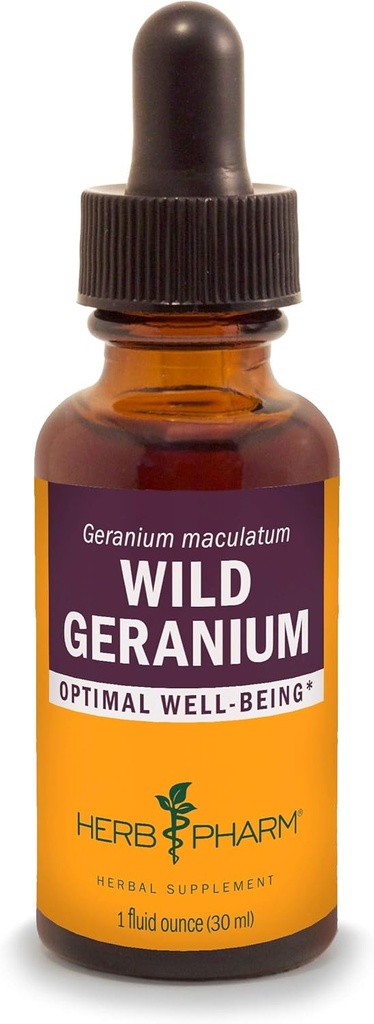 Herb Pharm Wild Geranium (kransbill) flytende ekstrakt - 1 Ounce